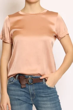 Vicolo Blusa girocollo satin