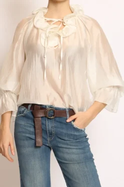 Tensione In Blusa rouches burro
