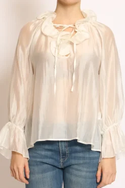 Tensione In Blusa rouches burro