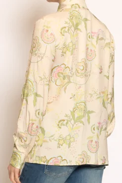Wu'Side Camicia fantasia cipria/olio/rosa