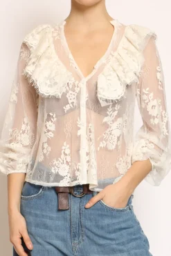 Tensione In Camicia pizzo burro