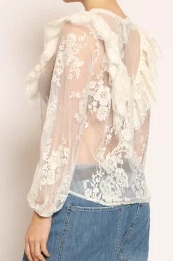 Tensione In Camicia pizzo burro