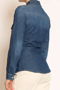 Zeroassoluto Camicia slim fit tela denim light stretch denim