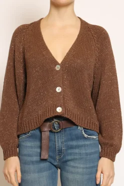 Have one Cardigan filo lurex moro/oro