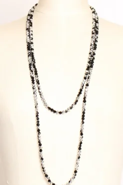 Zeroassoluto Collana argento/nero