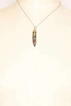 Zeroassoluto Collana corno fino con mosaico