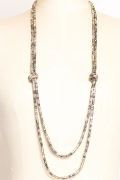 Zeroassoluto Collana nodo maculato oro