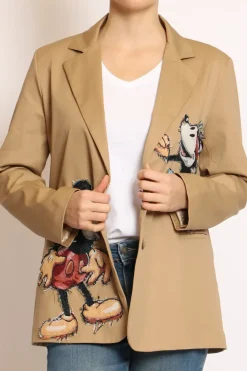 Tensione In Giacca over patch topo camel