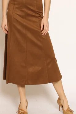 Tensione In Gonna longuette effetto suede