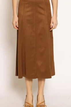 Tensione In Gonna longuette effetto suede