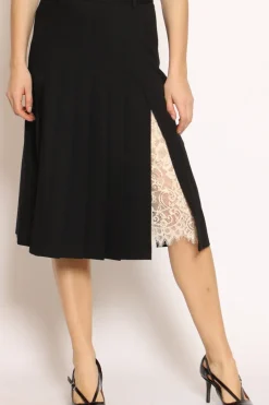 Vicolo Gonna plisse\' con pizzo