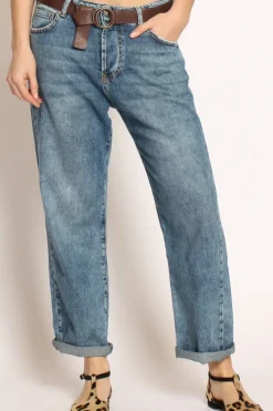 Zeroassoluto Jeans JOSETTE boyfriend tela slegata denim