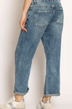 Zeroassoluto Jeans JOSETTE boyfriend tela slegata denim