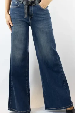 Zeroassoluto Jeans kam2 palazzo lavaggio medio