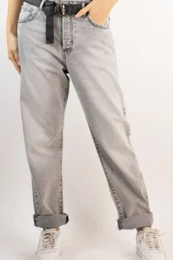 Zeroassoluto Jeans morgana denim relaxed grigio fumo