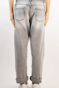 Zeroassoluto Jeans morgana denim relaxed grigio fumo
