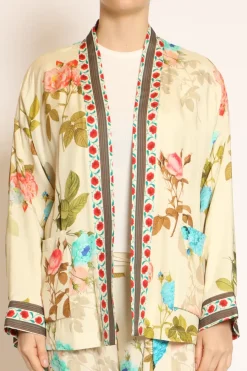 Wu'Side Kimono corto fantasia burro/peach/militare