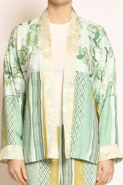 Wu'Side Kimono fantasia acqua/verde/salvia