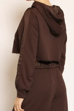 Have one Maglia crop cappuccio