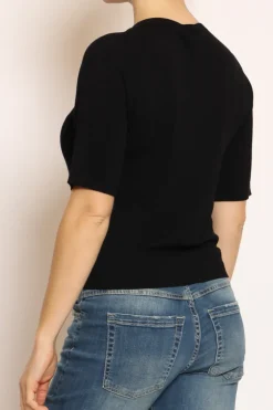 Kontatto Maglia girocollo mezza manica in filo di viscosa
