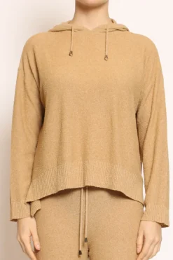 Kontatto Maglia in bouclu00e8 elasticizzato con cappuccio