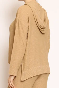 Kontatto Maglia in bouclu00e8 elasticizzato con cappuccio