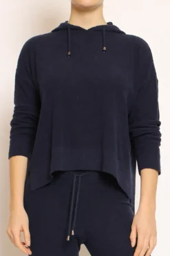 Kontatto Maglia in bouclu00e8 elasticizzato con cappuccio