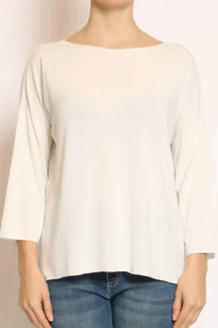 Kontatto Maglia scatola oversize off white