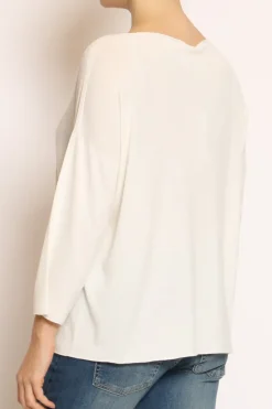 Kontatto Maglia scatola oversize off white