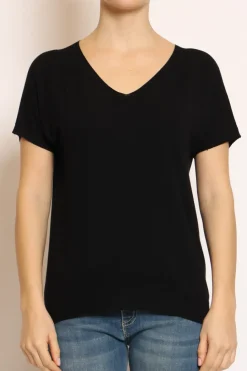 Kontatto Maglia scollo v in filo di viscosa