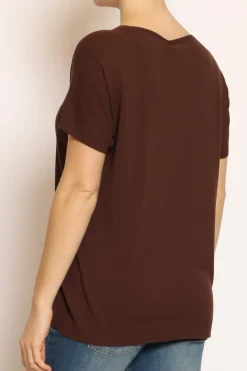Kontatto Maglia scollo v in filo di viscosa