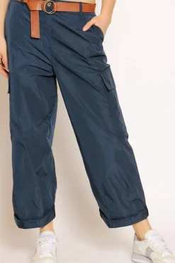 Zeroassoluto Pantalone cargo tessuto parachute