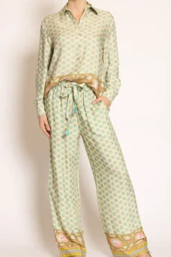 Wu'Side Pantalone coulisse fantasia acqua/sand/olio