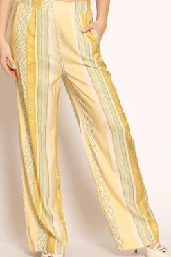 Wu'Side Pantalone fantasia elastico dietro cipria/olio/rosa