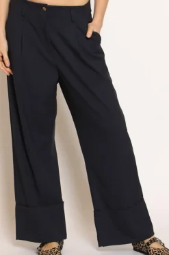 Zeroassoluto Pantalone GESSY con risvolto tessuto comfort elasticizzato