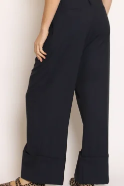 Zeroassoluto Pantalone GESSY con risvolto tessuto comfort elasticizzato