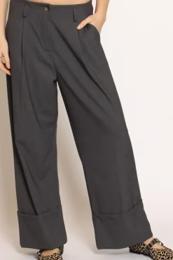 Zeroassoluto Pantalone GESSY con risvolto tessuto comfort elasticizzato