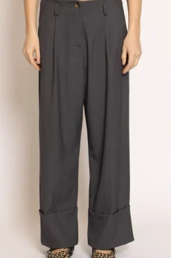 Zeroassoluto Pantalone GESSY con risvolto tessuto comfort elasticizzato
