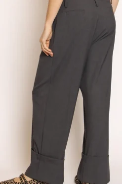 Zeroassoluto Pantalone GESSY con risvolto tessuto comfort elasticizzato