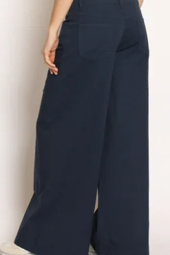 Zeroassoluto Pantalone LANY wide leg cotone elasticizzato