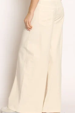Zeroassoluto Pantalone LANY wide leg cotone elasticizzato
