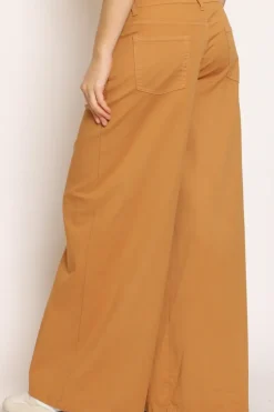 Zeroassoluto Pantalone LANY wide leg cotone elasticizzato