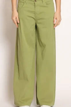 Zeroassoluto Pantalone LANY wide leg cotone elasticizzato