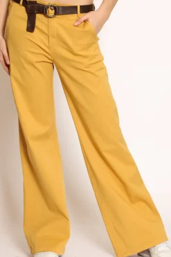 Zeroassoluto Pantalone lilly palazzo cotone elasticizzato