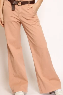Zeroassoluto Pantalone LILLY palazzo cotone elasticizzato