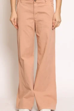 Zeroassoluto Pantalone LILLY palazzo cotone elasticizzato