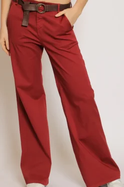 Zeroassoluto Pantalone LILLY palazzo cotone elasticizzato