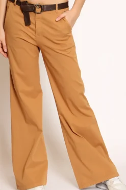 Zeroassoluto Pantalone lilly palazzo cotone elasticizzato