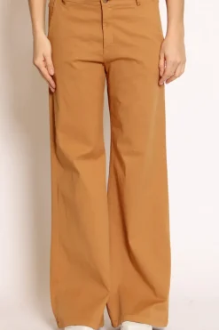 Zeroassoluto Pantalone lilly palazzo cotone elasticizzato