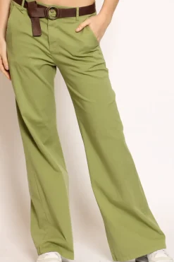 Zeroassoluto Pantalone LILLY palazzo cotone elasticizzato